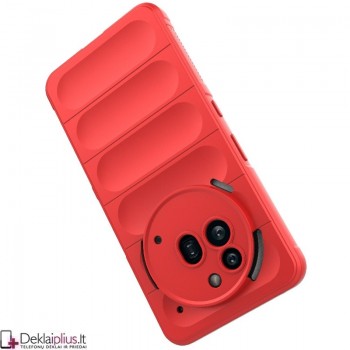 Magic Shield guminis dėklas su kameros apsauga - raudonas (Nothing Phone 3A Pro)